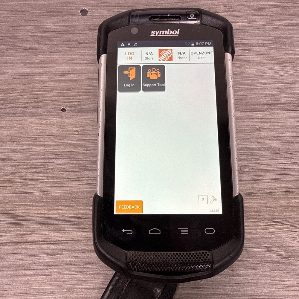 Zebra Motorola TC70 Touch Computer TC700H Home Depot Software TC700H-GC11ES
